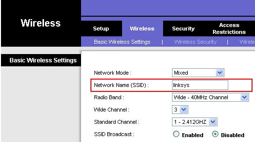 configure linksys wireless router