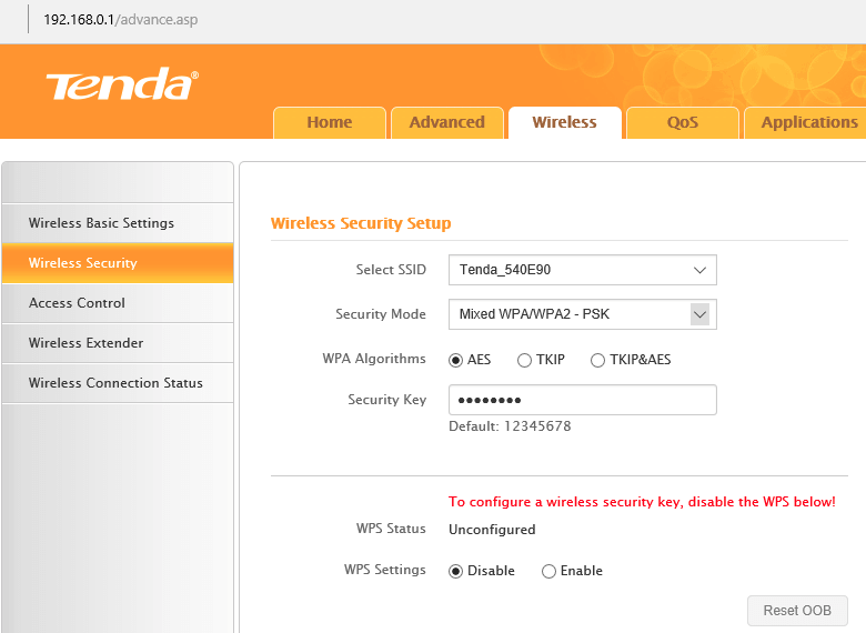 Tenda Wireless N300 Router Telegraph