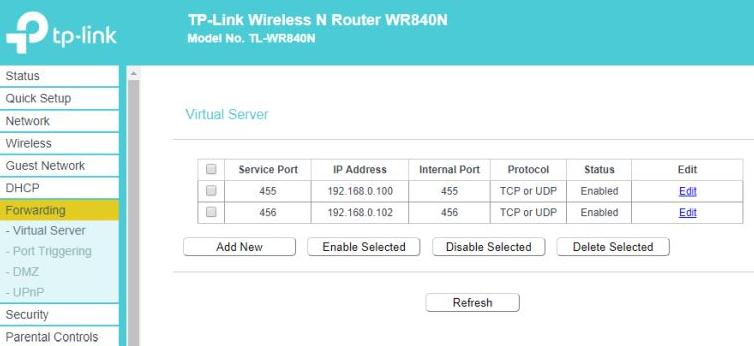 Setup Port Forwarding on TP-Link Router