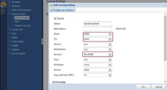 zyxel port forwarding